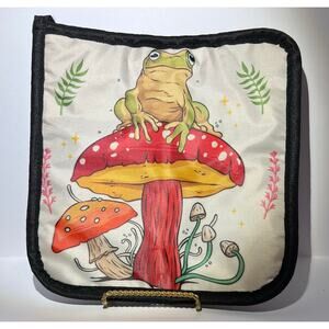 Set of two frogs themed potholders
